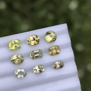 Ceylon Natural Chrysoberyl Faceted Stones Collection