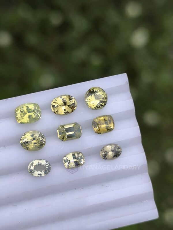 Ceylon Natural Chrysoberyl Faceted Stones Collection