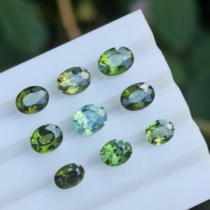 Ceylon Natural Green Zircon Stones