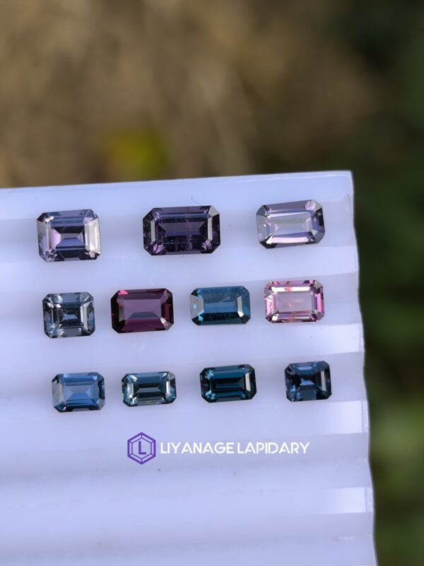 Ceylon Natural Octagon Shape Spinel Collection