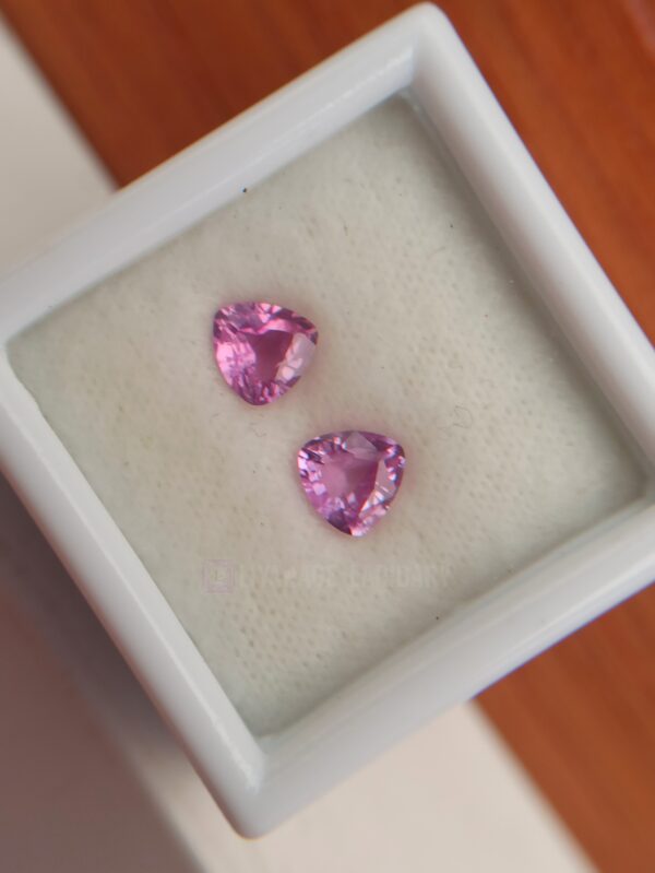 Ceylon Natural Pink Sapphire Pair