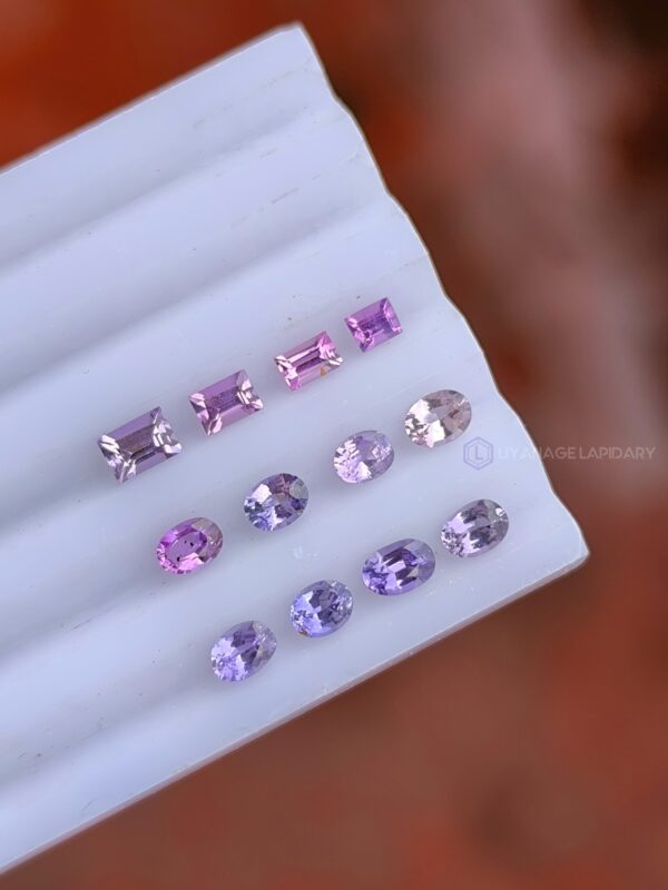 Ceylon Natural Sapphire Pink to Purple Colors Collection