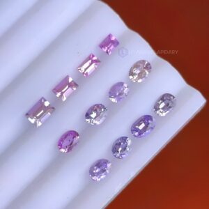 Ceylon Natural Sapphire Pink to Purple Colors Collection