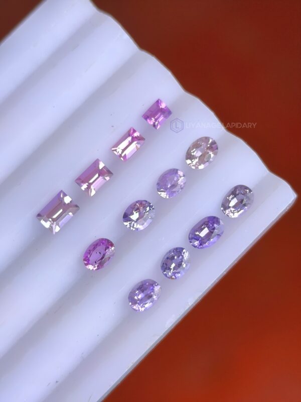 Ceylon Natural Sapphire Pink to Purple Colors Collection