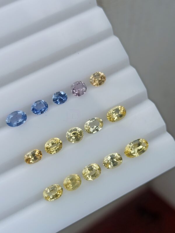 Ceylon Natural Sapphires Faceted Stones Collection