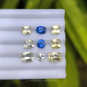 Ceylon Natural Yellow & Blue Sapphire Faceted Collection