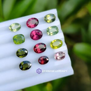 Ceylon Natural Zircon & Garnet Faceted Stones Collection