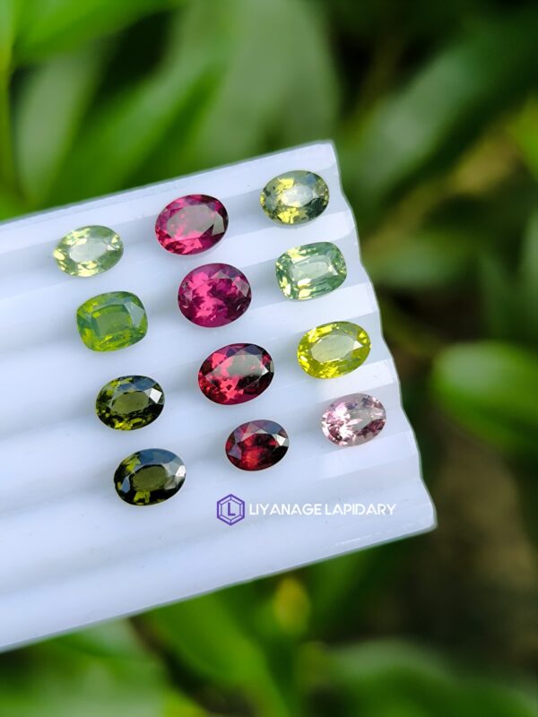 Ceylon Natural Zircon & Garnet Faceted Stones Collection