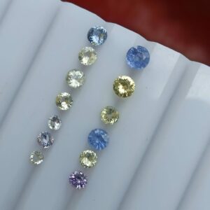 Ceylon Natural sapphire Faceted Round Stones