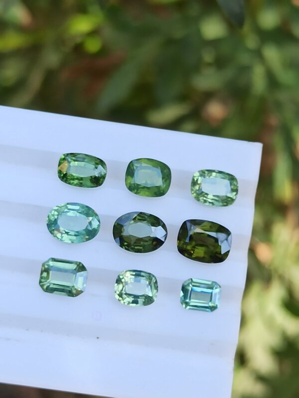 Ceylon's Natural Green Zircon Stones