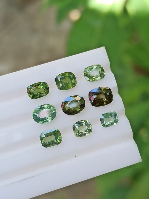 Ceylon's Natural Green Zircon Stones