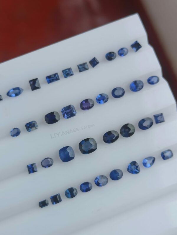 Faceted Blue Sapphire Collection