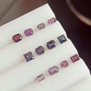 Faceted Natural Spinel Gems