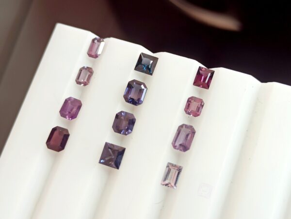 Faceted Natural Spinel Gems