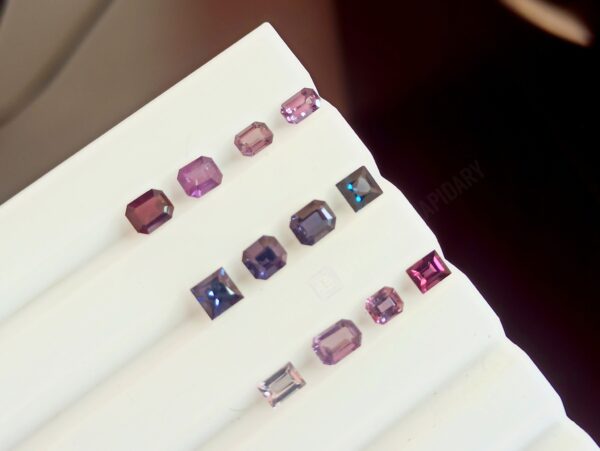 Faceted Natural Spinel Gems