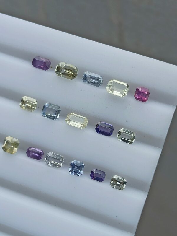 Faceted Octagon shape Natural Sapphires