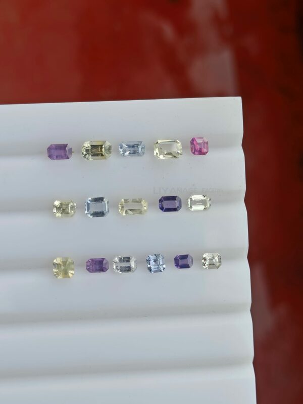 Faceted Octagon shape Natural Sapphires