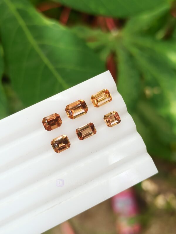 Natural Faceted Orange Zircon Collection