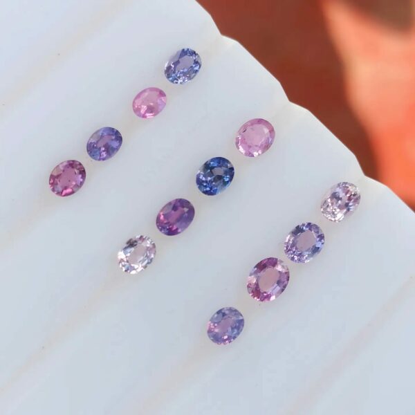 Natural Faceted Oval Shape Sapphire Collection