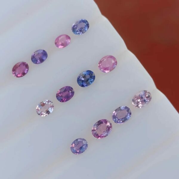 Natural Faceted Oval Shape Sapphire Collection