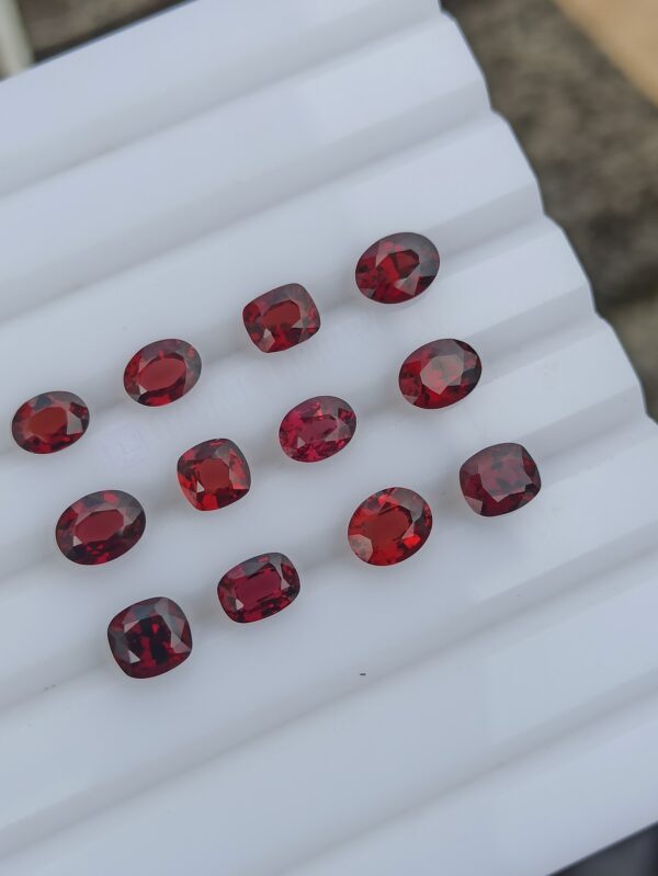 Natural Garnet Faceted Oval & Cushion Collection