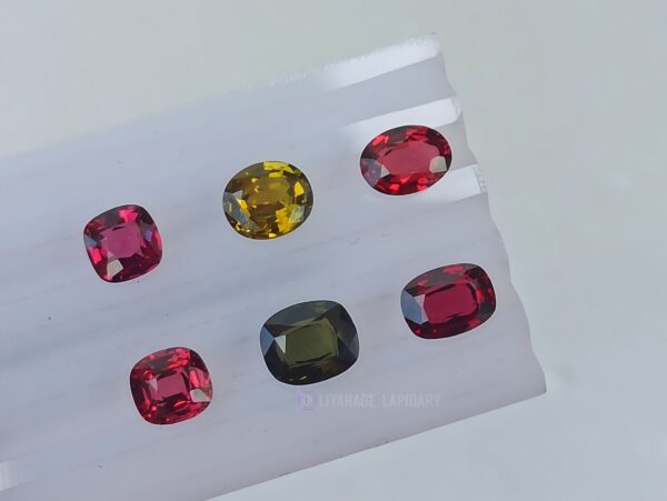 Natural Kornerupine, Garnet, and Chrysoberyl