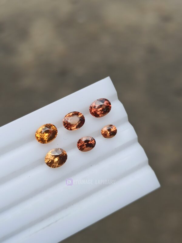 Natural Orange Zircon & Spessartite Garnet