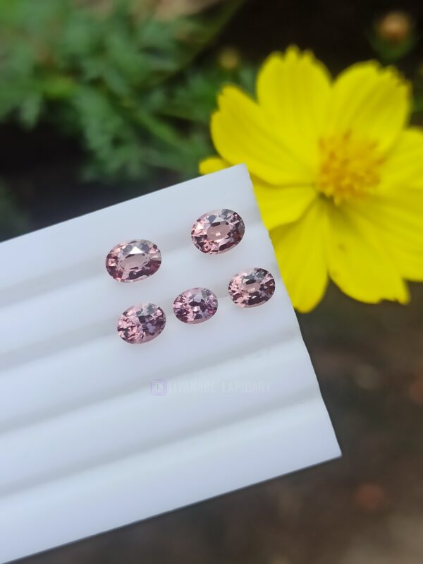 Natural Orangy Pink Zircon Stones