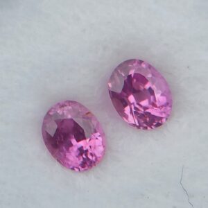 Natural Pink Sapphire Pair