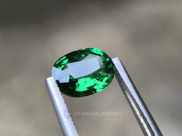 Natural Tsavorite Garnet Oval Mixed Cut Gemstone