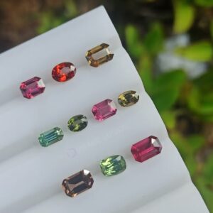 Natural Zircon, Garnet, and Chrysoberyl