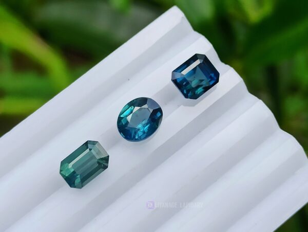 Teal & Green Sapphire Triplet