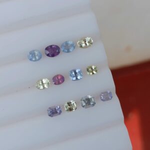 Unheated Sapphire Faceted Mix Color Stones