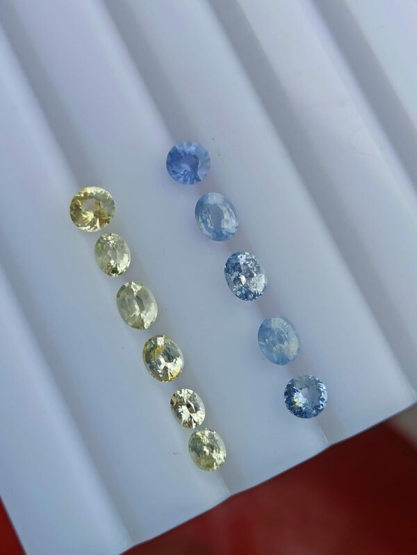 Unheated Sapphire Faceted Stones