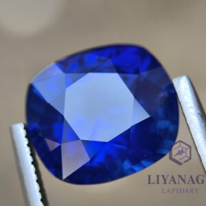 Ceylon Vivid Blue Sapphire Cushion