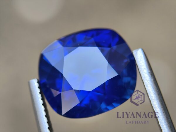 Ceylon Vivid Blue Sapphire Cushion