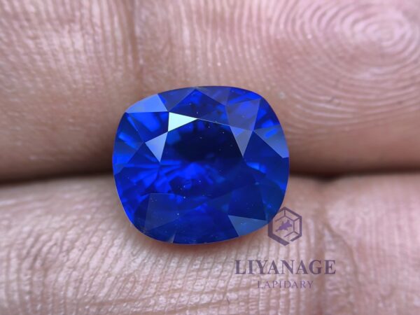 Ceylon Vivid Blue Sapphire Cushion