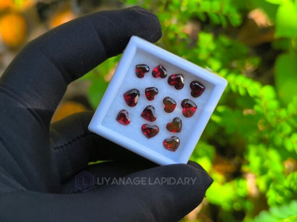 Heart Shape Garnet Collection