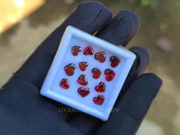 Heart Shape Garnet Collection