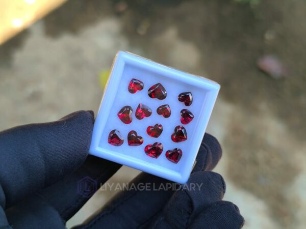 Heart Shape Garnet Collection