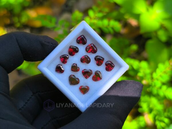 Heart Shape Garnet Collection