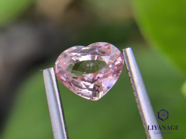 Ceylon Natural Padparadscha Sapphire Heart