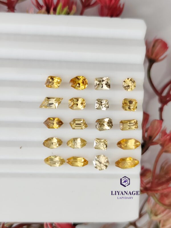 Orange Color Fancy Cut Mix Cut Zircon Collection - Image 3