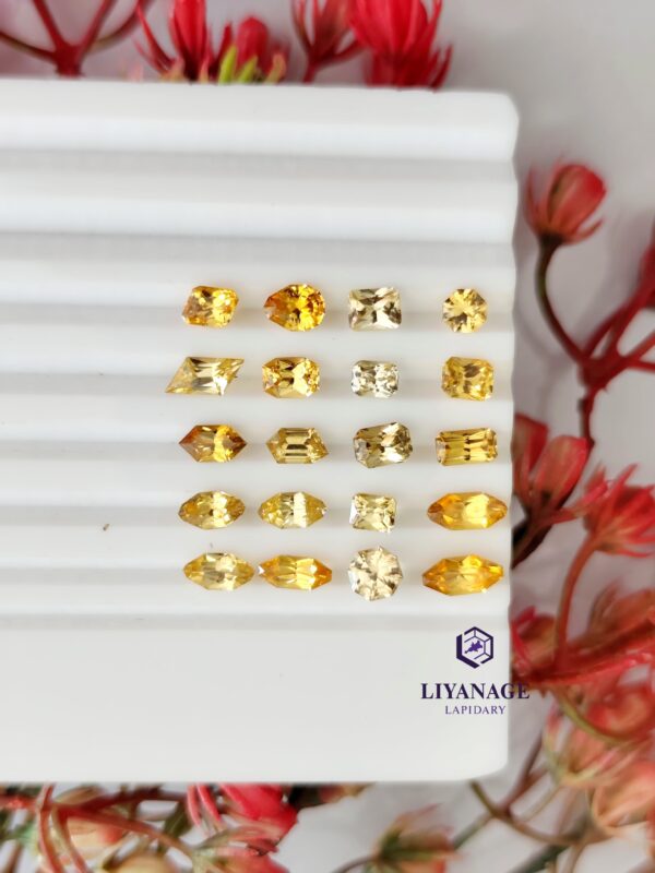 Orange Color Fancy Cut Mix Cut Zircon Collection - Image 5
