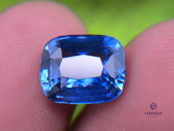 Ceylon Cornflower Blue Sapphire Cushion