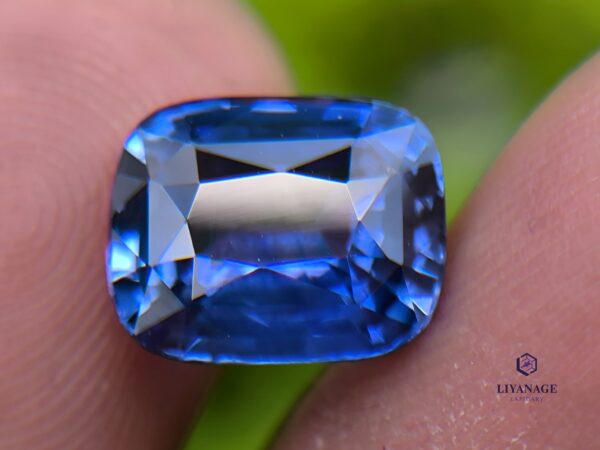 Ceylon Cornflower Blue Sapphire Cushion