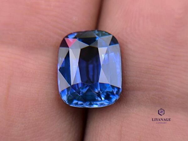 Ceylon Cornflower Blue Sapphire Cushion