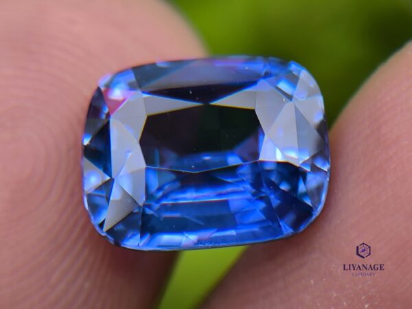 Ceylon Cornflower Blue Sapphire Cushion