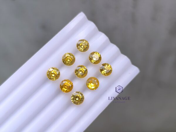 natural Orangish and Yellowish Zircons