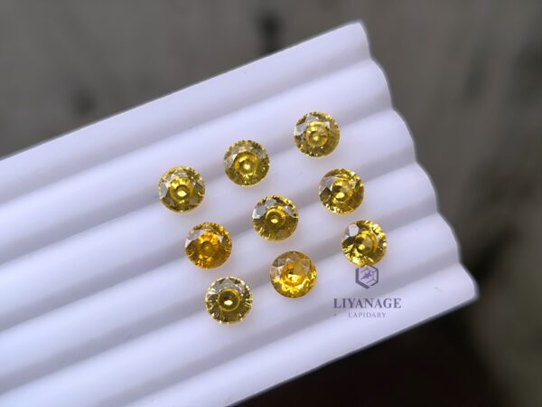 natural Orangish and Yellowish Zircons